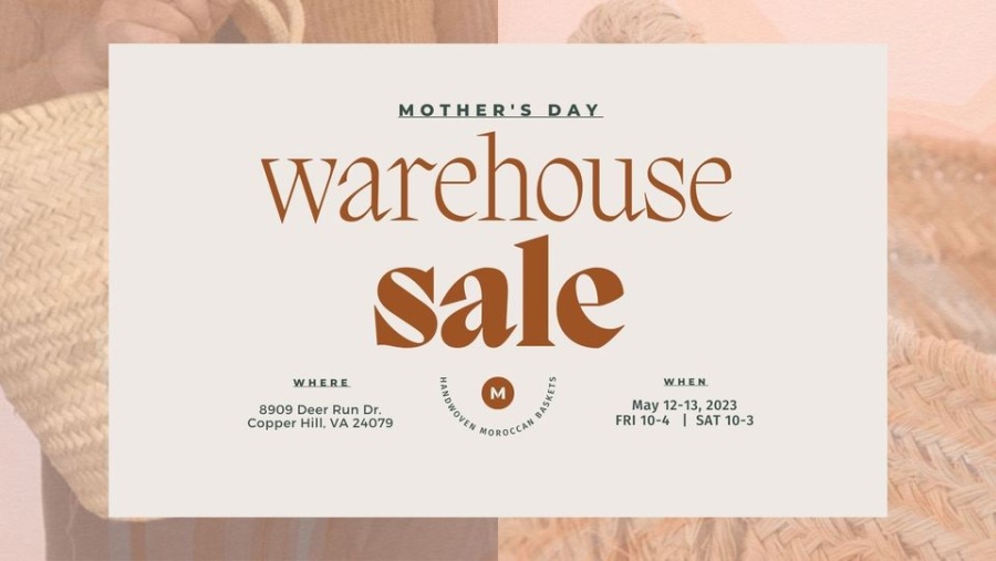 Medina Mercantile Mother's Day Warehouse Sale