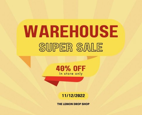 The Lemon Drop Shop November Warehouse SALE