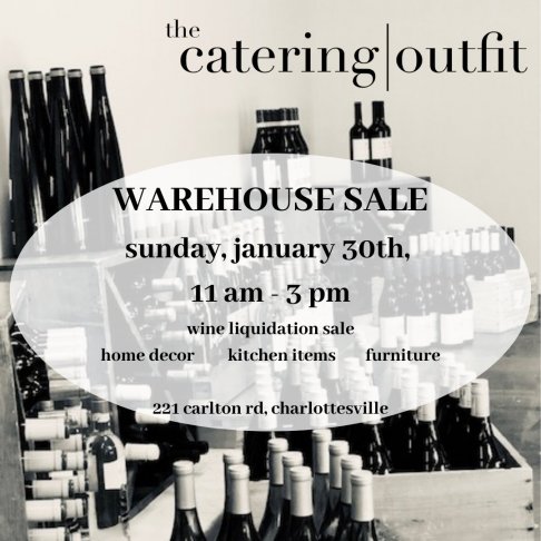 The Catering Outfit WAREHOUSE SALE