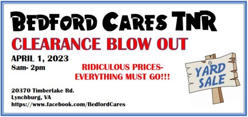 Bedford Cares CLEARANCE SALE
