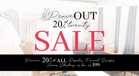 Here and Now Bridal Peace Out 2020 Blowout SALE