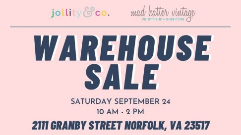 Jollity and Mad Hatter Vintage WAREHOUSE SALE 