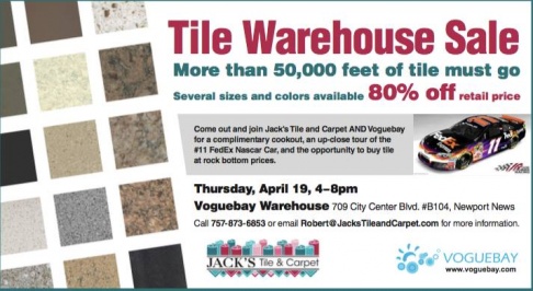 Jack's Tile and Carpet Warehouse Sale